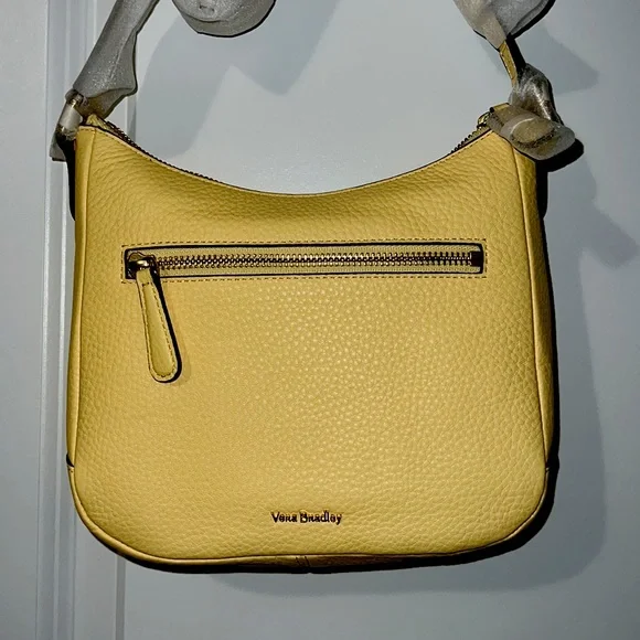 ALL LEATHER MINI VIVIAN CROSSBODY - SYCAMORE BANANA 🍌 - Picture 3 of 6